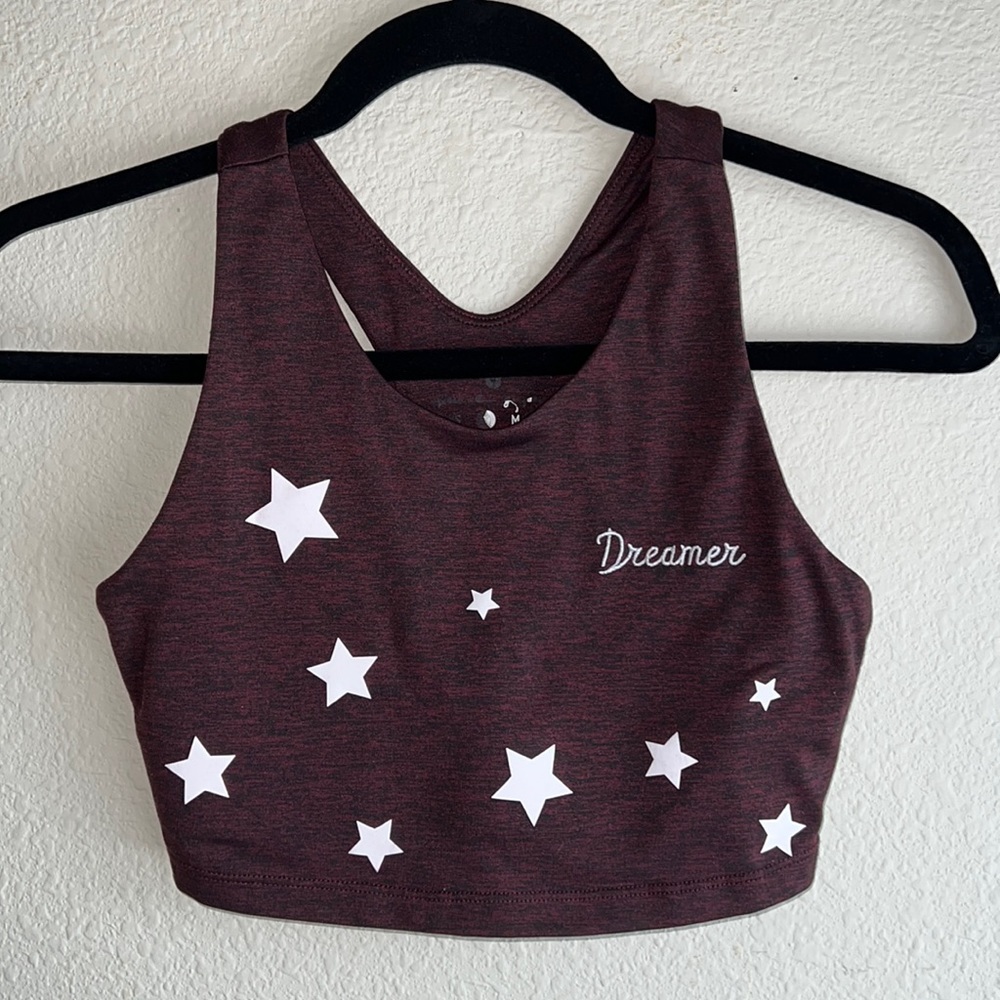 Spiritual Gangster Dreamer Star Sports Bra Size Small
